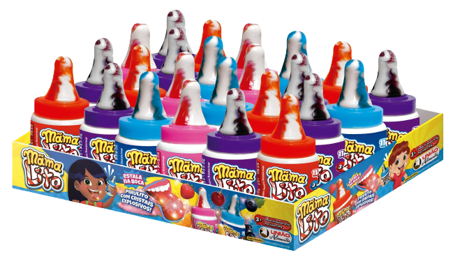PIRULITO MAMALITO CRISTAIS EXPLOSIVOS 264G C/24 UNIAO ALIMENTOS CX C/12