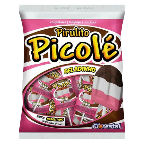 PIRULITO PICOLE NAPOLITANO 550G C/ 55 FLORESTAL  CX C/26