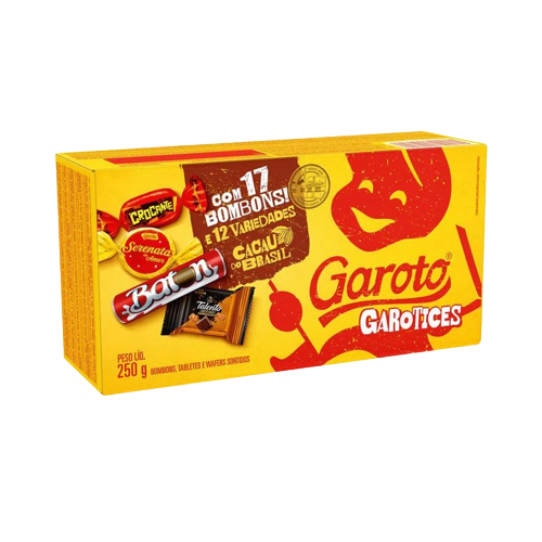 BOMBOM GAROTO SORTIDOS 220G CX C/30