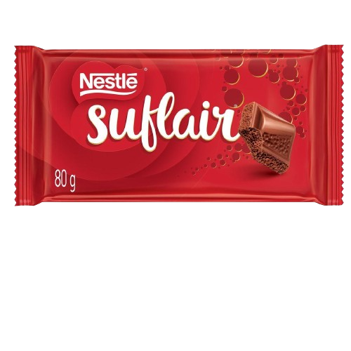 CHOCOLATE BARRA SUFLAIR AO LEITE 16X80G NESTLE CX C/4