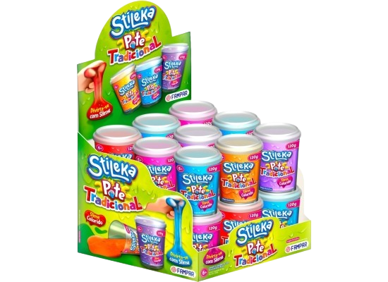 STILEKA POTE SLIME TRADICIONAL DP C/18x120g UNIAO ALIMENTOS