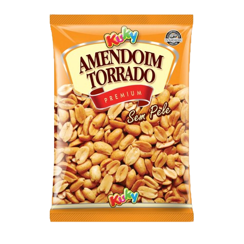 AMENDOIM TORRADO S/PELE FITA C/5X20G KUKY CX C/20