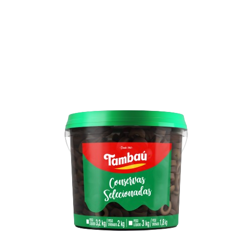 AZEITONA VERDE FATIADA BALDE 1,8KG TAMBAU