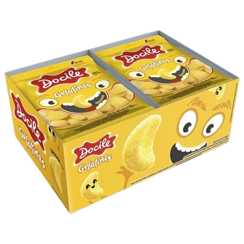 BALA GELATINES MINI BANANA DP 12X15g DOCILE Cx C/12
