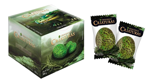 CHICLE CRIATURAS CROCODILO DP 320G C/40 SUKEST CX C/20