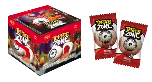 CHICLE TERROR ZONE OLHOS DP 320G C/40 SUKEST CX C/20