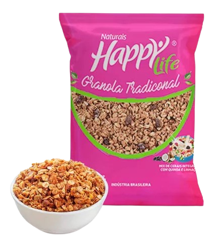 GRANOLA TRADICIONAL 250G HAPPY LIFE  CX C/12 JUNCO