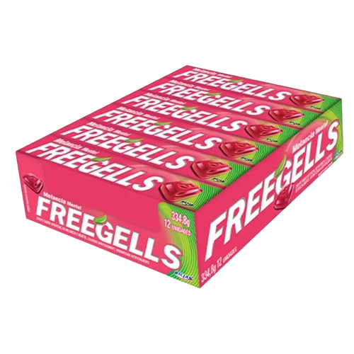 DROPS FREEGELLS MELANCIA 334,8G C/12 RICLAN CX C/36