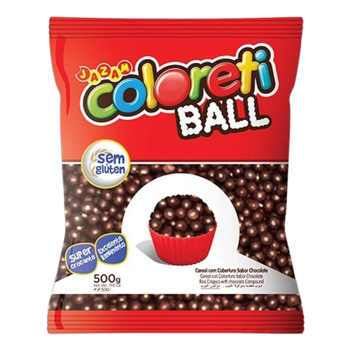 COLORETI BALL CHOCOLATE 500G JAZAM CX C/12