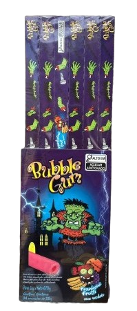 CHICLE CHICLETAO MONSTER TUTTI FRUTTI BUBBLE GUM DP 670G C/24X28G SANTA FE CX C/10