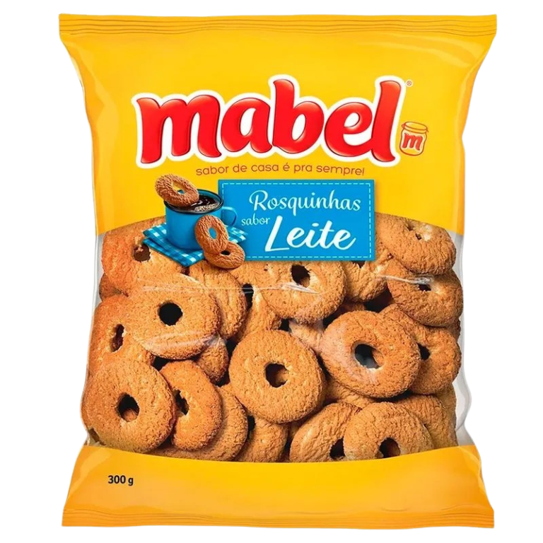 ROSQUINHA LEITE 300G MABEL CX C/32
