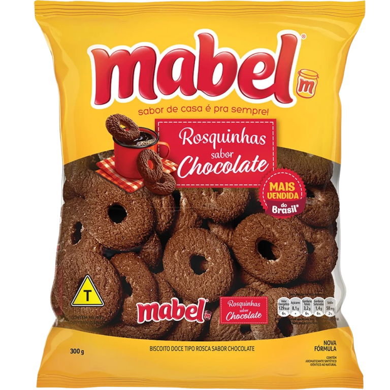ROSQUINHA CHOCOLATE 300G MABEL CX C/32
