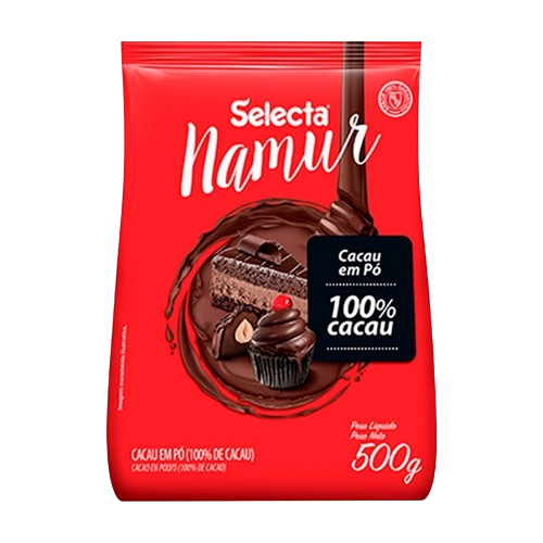 CACAU EM PO 100% CACAU 500G NAMUR SELECTA CX C/10