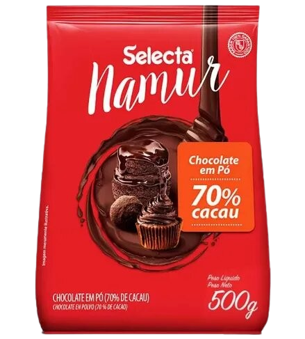 CHOCOLATE EM PO 70% DE CACAU 500G NAMUR SELECTA CX C/10