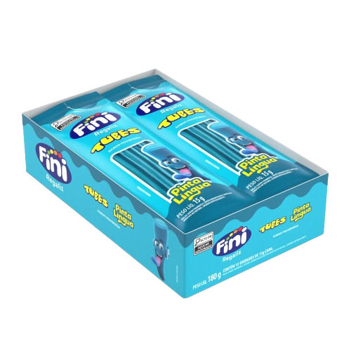 BALA TUBES PINTA LINGUA 12X15G FINI CX C/12