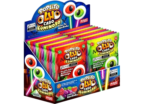 POP LITO OLHO CABO LUMINOSO DP/24X12G CX C/12 UNIAO ALIMENTOS
