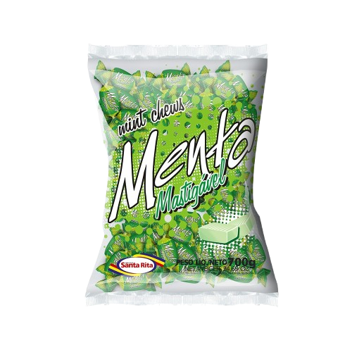 BALA MENTA MASTIGAVEL 500G SANTA RITA CX C/22