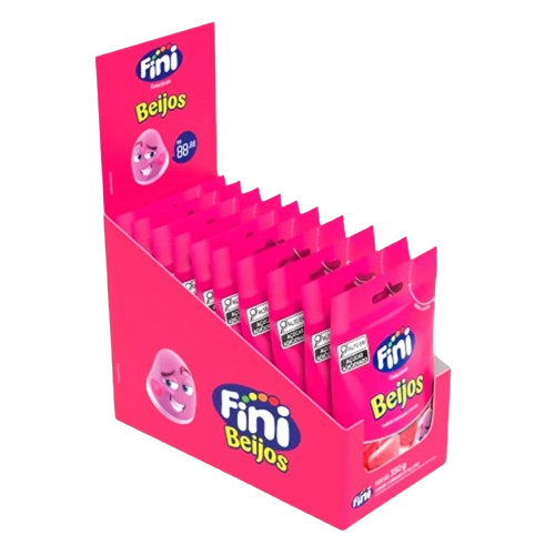 BALA DE GELATINA BEIJOS 10X35G FINI CX C/6