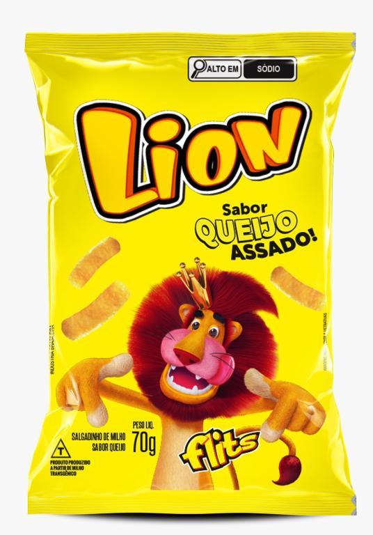 SALG MILHO QUEIJO FD 50X70G LION FLITS
