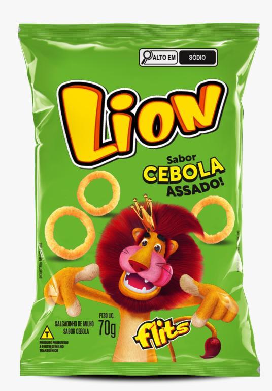 SALG MILHO CEBOLA E SALSA FD 50X70G LION FLITS
