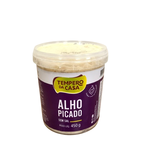 ALHO PICADO 450G TEMPERO DA CASA CX C/6