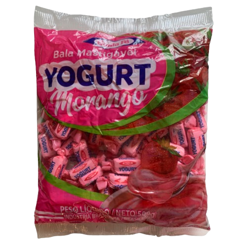 BALA MAST YOGURT MORANGO 500G SANTA FE CX C/30