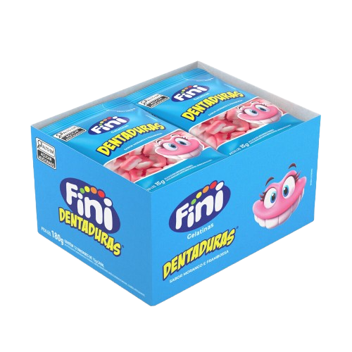 BALA DE GELATINA DENTADURA 12X15G FINI CX C/24