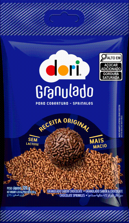 GRANULADO CHOCOLATE CX C/30X120G DORI