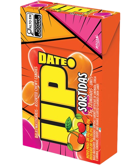 CONFEITO MASTIGAVEL UP FRUTAS SORTIDAS 12UNx25G RICLAN CX C/12