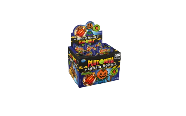 CHICLE PLUTONITA CABEÇA DE ABOBORA 180G DP C/40 ARCOR CX C/12
