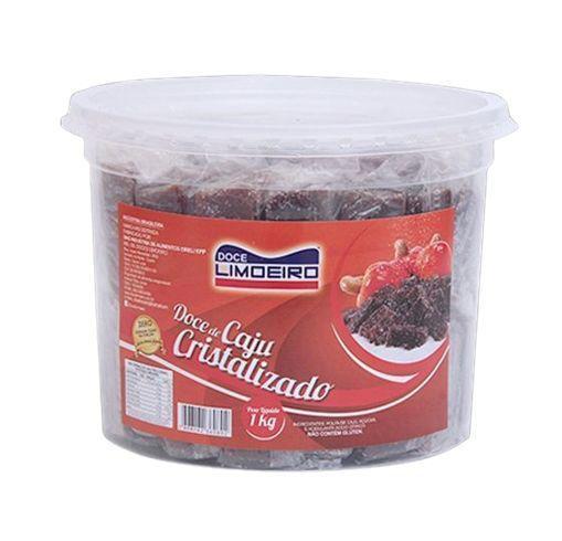 DOCE POTE CAJU 1KG CRISTALIZADO LIMOEIRO CX C/12