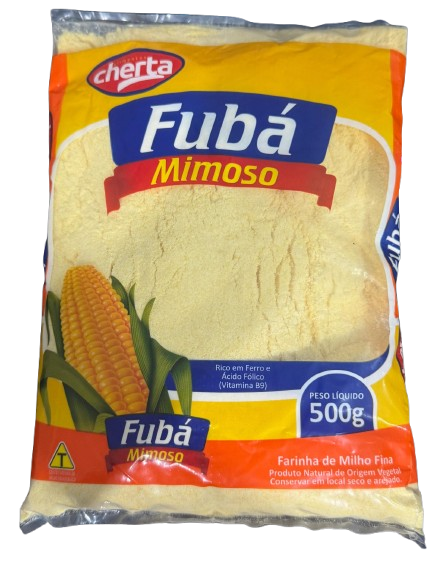 FUBA DE MILHO MIMOSO 500G FD C/10UN CHERTA ALIMENTOS