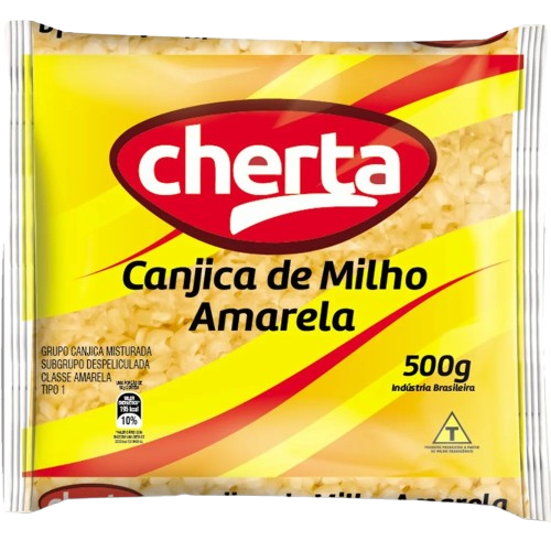 CANJICA DE MILHO AMARELA 500G CHERTA ALIMENTOS CX C/20
