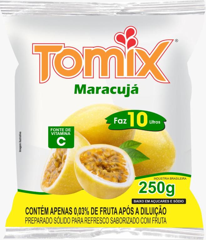 REFRESCO PO MARACUJA CX 10X250GR TOMIX