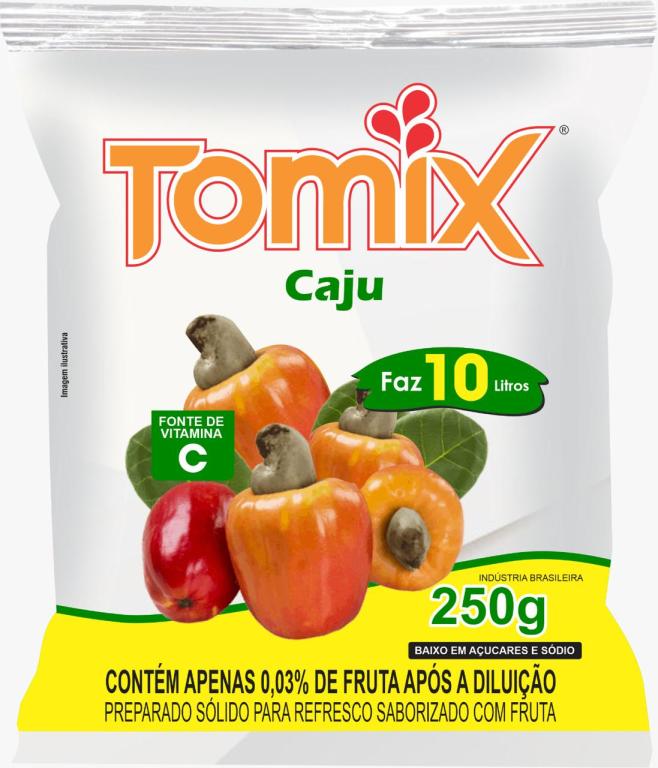 REFRESCO PO CAJU CX 10X250GR TOMIX