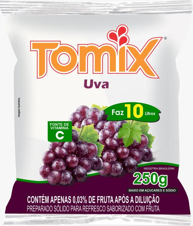 REFRESCO PO UVA CX 10X250GR TOMIX