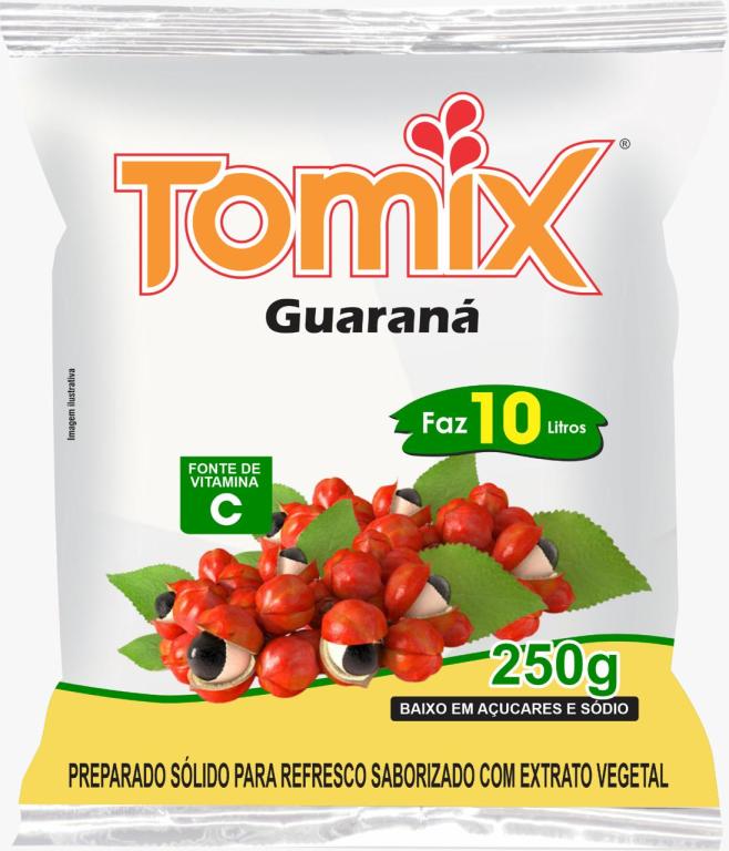 REFRESCO PO GUARANA CX 10X250GR TOMIX