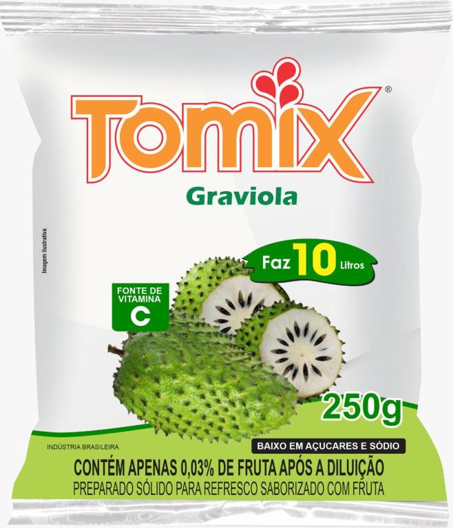 REFRESCO PO GRAVIOLA CX 10X250GR TOMIX