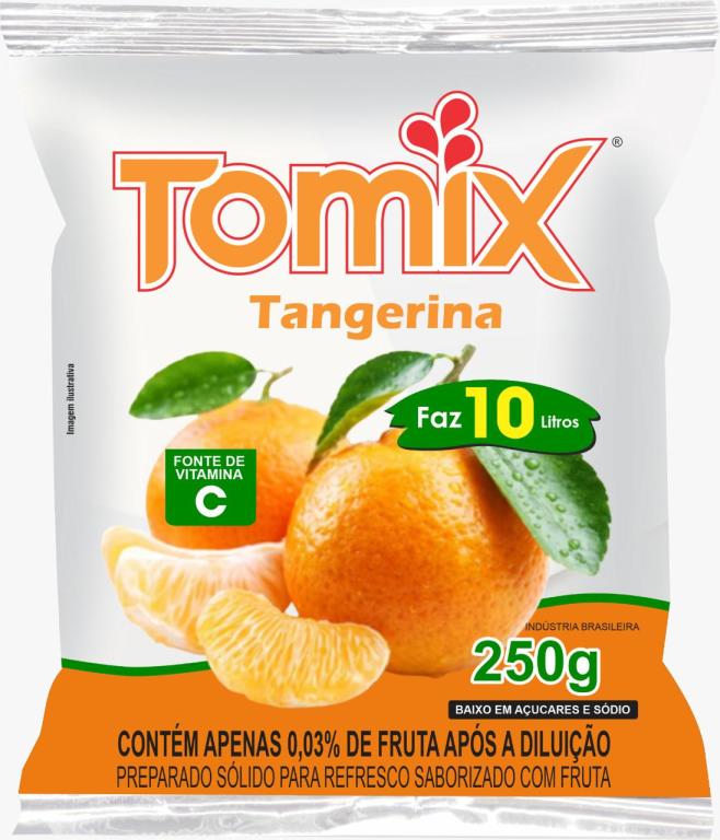 REFRESCO PO TANGERINA CX 10X250GR TOMIX