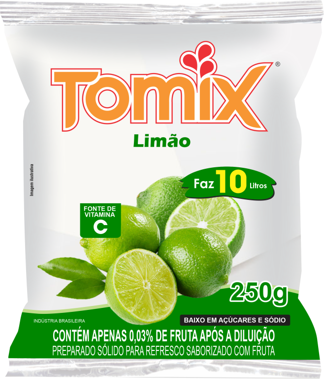 REFRESCO PO LIMAO CX 10X250GR TOMIX