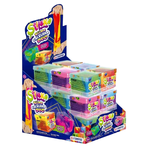 STILEKA SLIME CAIXINHA DUO DP C/18 UN UNIAO ALIMENTOS CX C/6