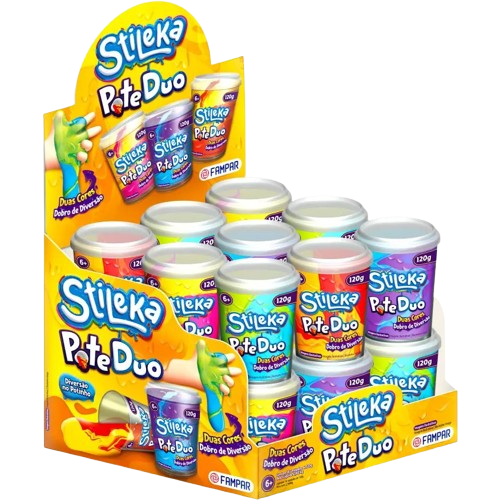 STILEKA POTE SLIME 120G DUO DP C/18 UN UNIAO ALIMENTOS CX C/6