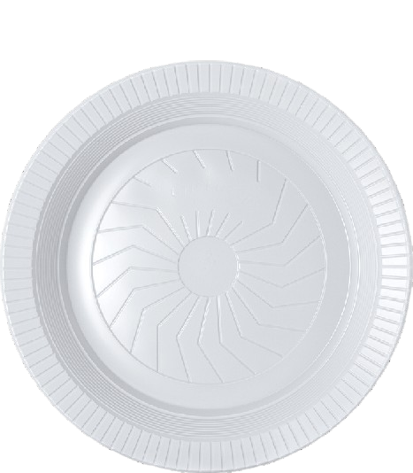 PRATO FUNDO DESCARTAVEL 23 CM CX C/25PCTx10UN CRISTALCOPO