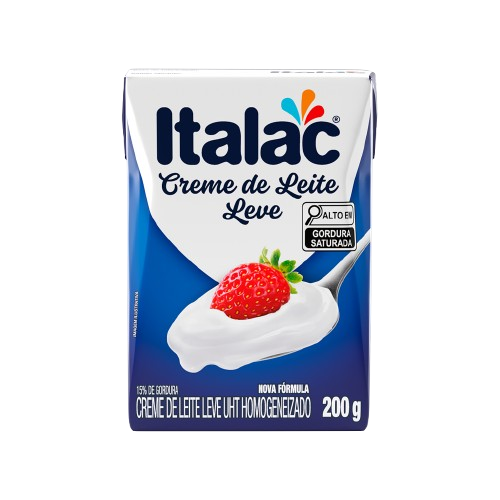 CREME DE LEITE CX C/24UNx200G ITALAC