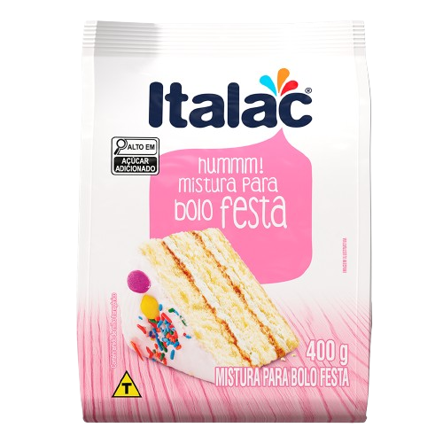 MISTURA PARA BOLO FESTA 400G ITALAC CX C/12