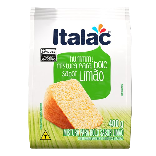 MISTURA PARA BOLO SABOR LIMAO 400G ITALAC CX C/12