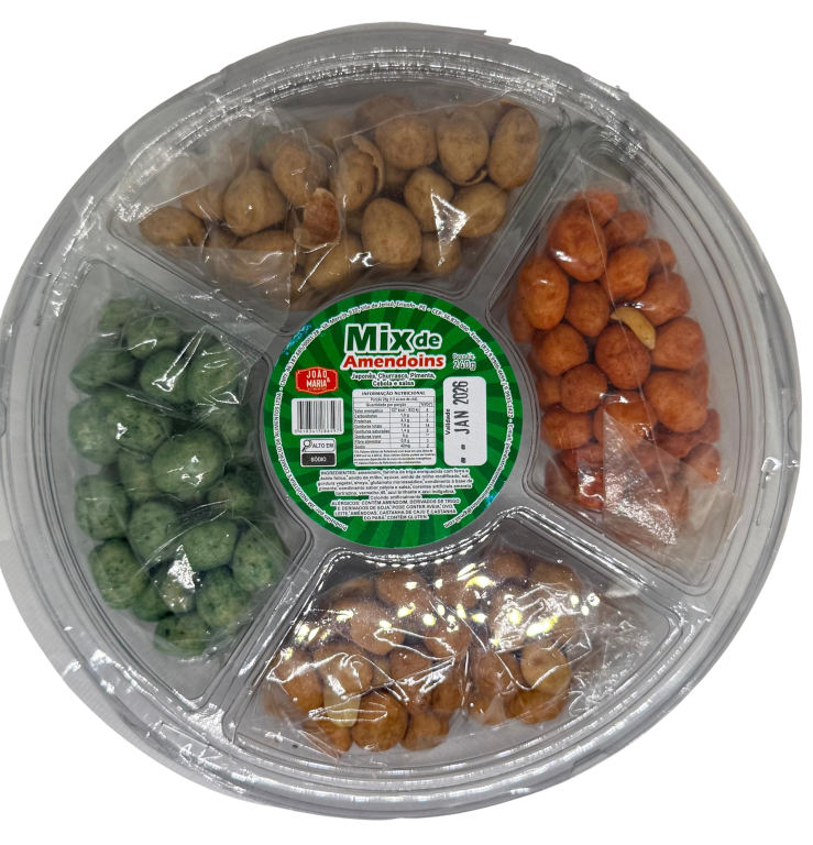MIX AMENDOINS JOÃO E MARIA 04 SABORES 240G CX C/6