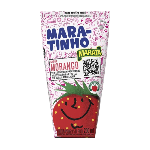 REFRESCO MARA-TINHO MORANGO CX C/12X200ML MARATA