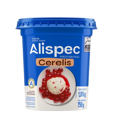 CONFEITO CERELIS POTE SABOR CEREJA 1,01KG ALISPEC CX C/12