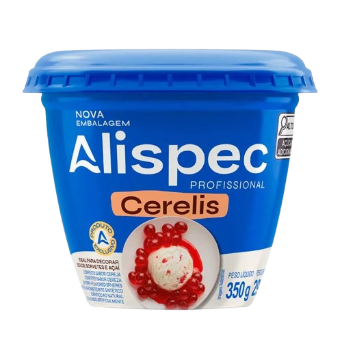 CONFEITO CERELIS POTE SABOR CEREJA 350G ALISPEC CX C/24